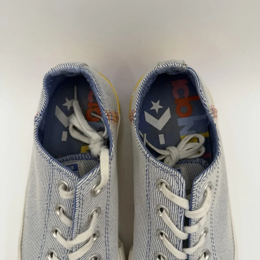 Converse Chuck Taylor All Star Lift Low Top Rainbow Ozone Sneakers Womens 9.5
